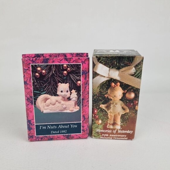 Precious Moments 100269 "Help Lord, Im In A Spot" Figure Vintage +2 Ornaments - Picture 8 of 8